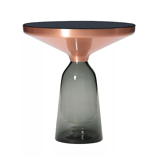 ClassiCon - Bell Miniatur Side Table/Beistelltisch Ø10cm - quarz-grau/kupfe günstig online kaufen
