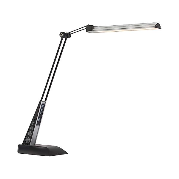 LED Tischleuchte Jaap in Schwarz und Chrom 10W 830lm günstig online kaufen