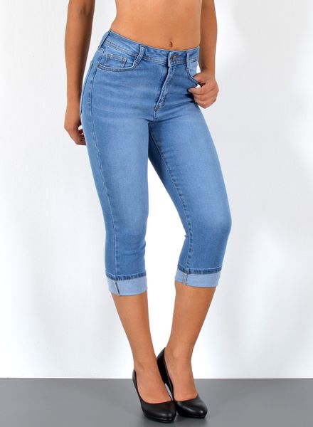ESRA Caprijeans Sommer Hose Damen Capri günstig online kaufen