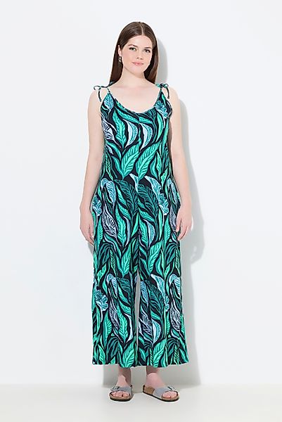 Ulla Popken Schlupfhose Jersey-Jumpsuit Dschungel Binde-Träger günstig online kaufen