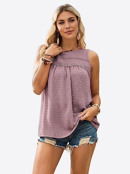 Imily Bela Tanktop Damen Lässige Bluse mit Schweizer Punkten (Packung, 1-tl günstig online kaufen