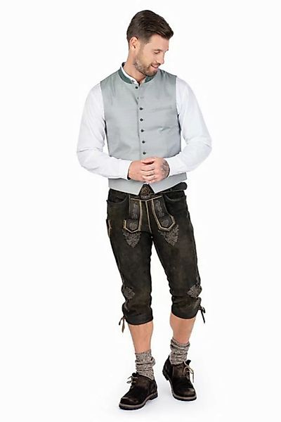 Maddox Trachtenlederhose Kniebundlederhose - SCHÖNSEE - smoke günstig online kaufen