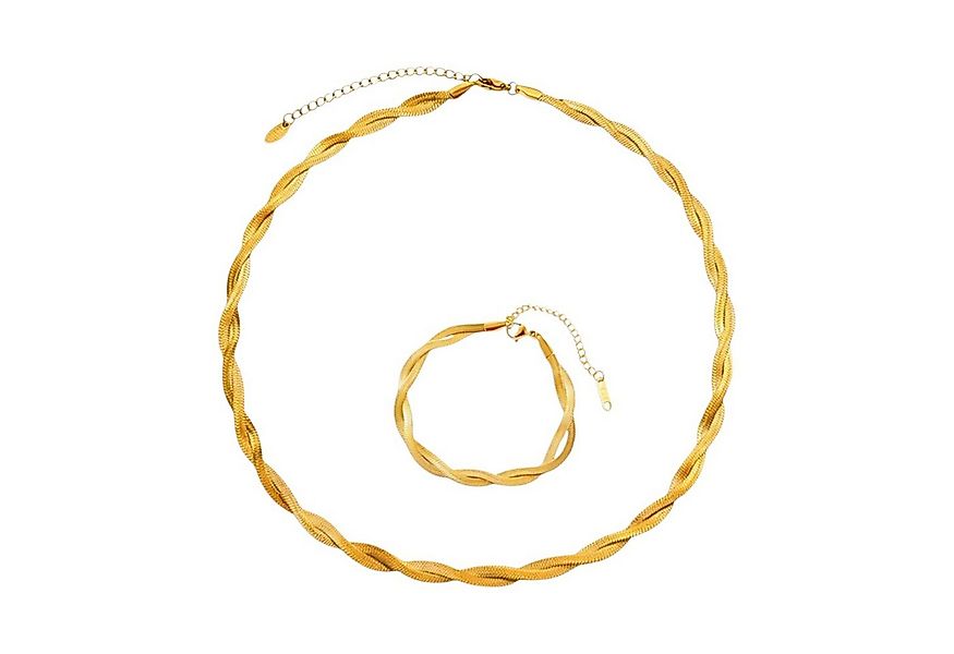 KARMA Schmuckset Schmuckset, Gedrehte Schlangenkette (Damenschmuck), Edelst günstig online kaufen