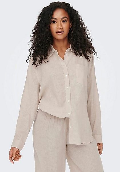 ONLY Longbluse ONLTOKYO L/S LINEN BLEND SHIRT mit Leinen günstig online kaufen