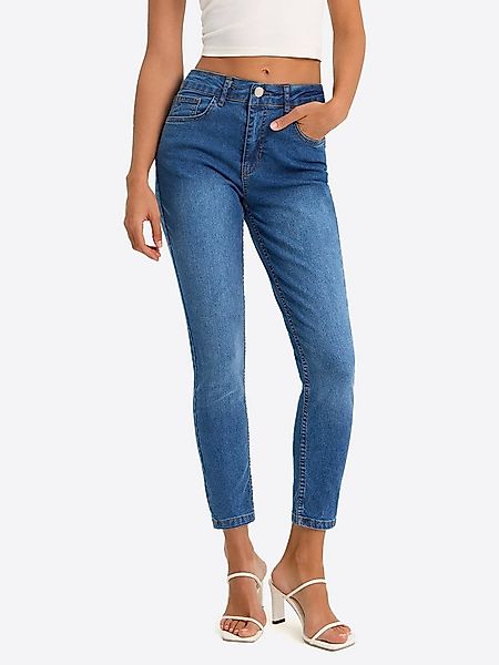 Imily Bela Slim-fit-Jeans Damen Skinny-Caprihose Jeans (Packung, 1-tlg., 1p günstig online kaufen