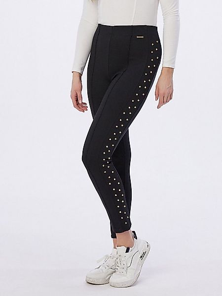 Sarah Kern Schlupfhose Jerseyhose körpernah mit Schmucknieten günstig online kaufen