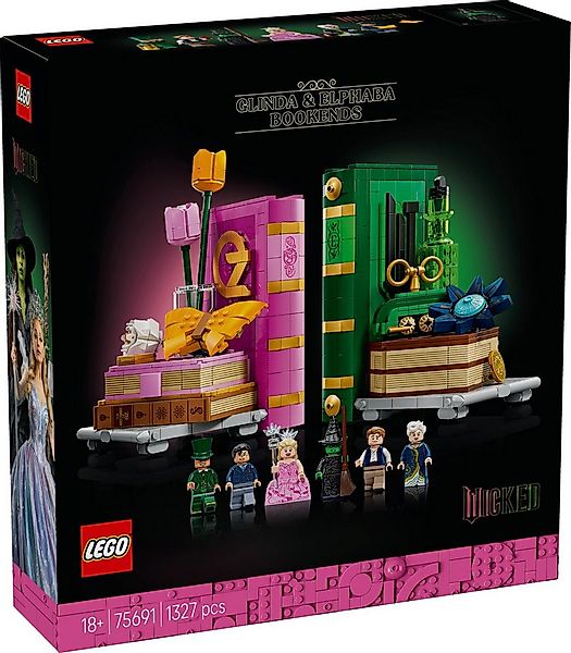 LEGO® Wicked 75691 Glinda und Elphaba Bücherstützen Konstruktionsspielstein günstig online kaufen