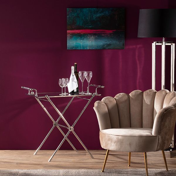 Bartisch Morris Silver, 90 x 62 x 83 cm günstig online kaufen