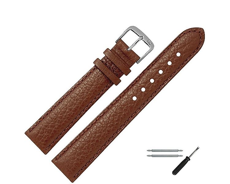 MARBURGER Uhrenarmband 16mm Leder Buffalo Prägung günstig online kaufen