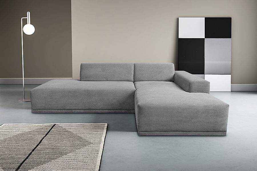 WERK2 Ecksofa »Apollo, hoher Sitzkomfort, aktuelles Design, Breite 264cm, L günstig online kaufen