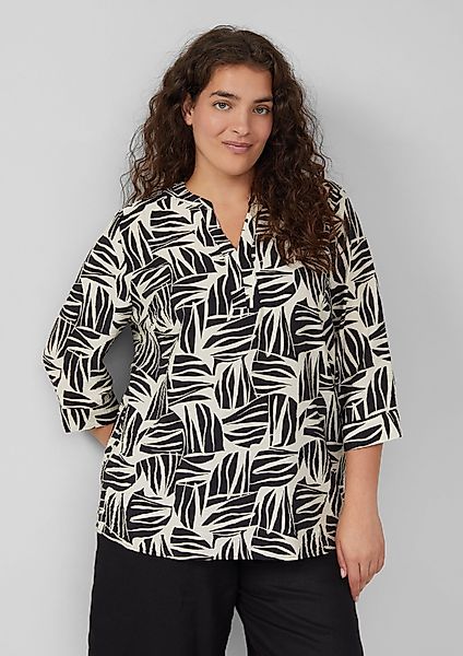 s.Oliver Langarmbluse Bluse aus strukturiertem Viskosemix günstig online kaufen
