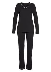 Vivance Dreams Pyjama 2 Stk. tlg., mit Kontrastpaspel-Details günstig online kaufen