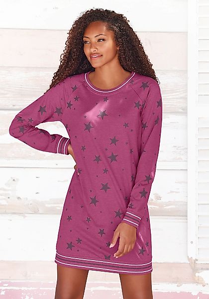 Vivance Dreams Sleepshirt, mit angesagtem Sternedruck günstig online kaufen