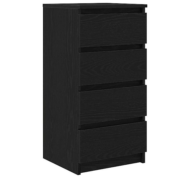 vidaXL Sideboard Sideboard Schwarz Eichen-Optik 37,5x35x76 cm Holzwerkstoff günstig online kaufen