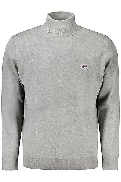 NORWAY 1963 Strickpullover Graues Langarm-Herrenhemd mit hohem Kragen und S günstig online kaufen