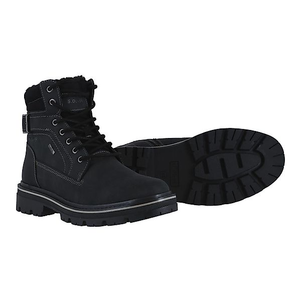 s.Oliver 5-16244-43 (wasserdicht) schwarz Herren Winterstiefel günstig online kaufen