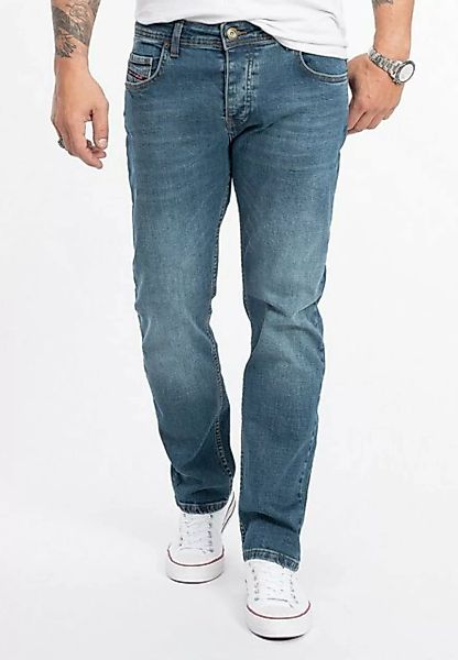 Rock Creek Regular-fit-Jeans Herren Jeans Stonewashed Blau RC-2275 günstig online kaufen