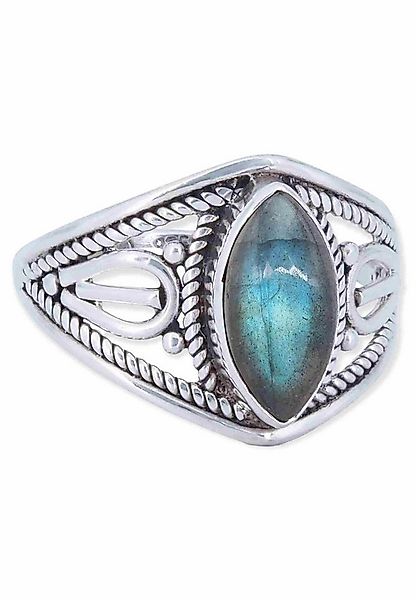 mantraroma Silberring DAHAB Ellipse aus 925 Silber mit Labradorit (Ring mit günstig online kaufen