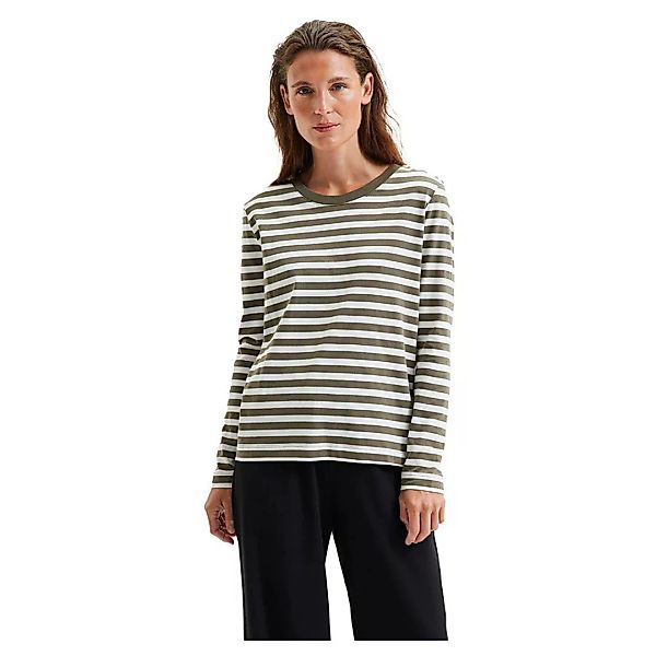 Selected Standard Stripe Langarm-t-shirt 2XL Kalamata / Stripes Snow White günstig online kaufen