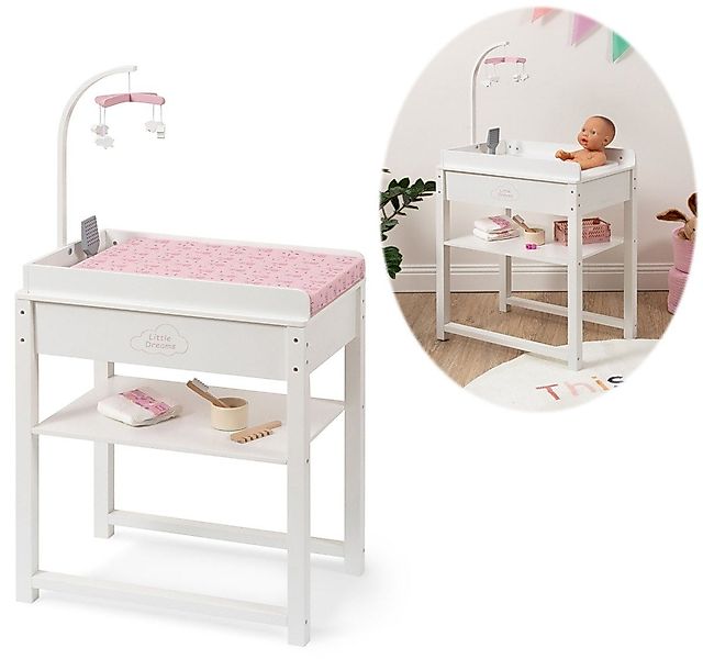 ELLA & PIET® Puppenwickeltisch SPLASHY mit Badewanne und Mobile aus Holz (W günstig online kaufen