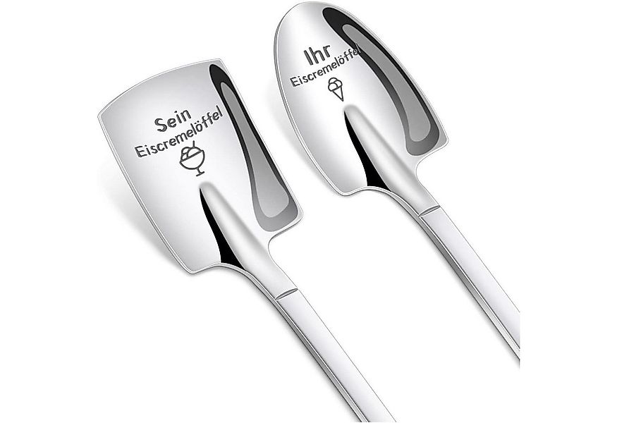 LuxusKollektion Badaccessoire-Set Eislöffel 2er Set mit Gravur Geschenkbox günstig online kaufen