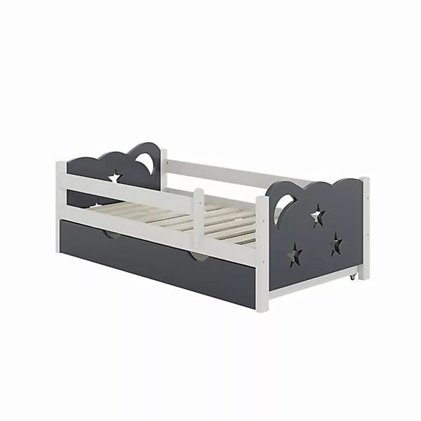 Livinity® Kinderbett Kinderbett Jessica 140cm Grau günstig online kaufen