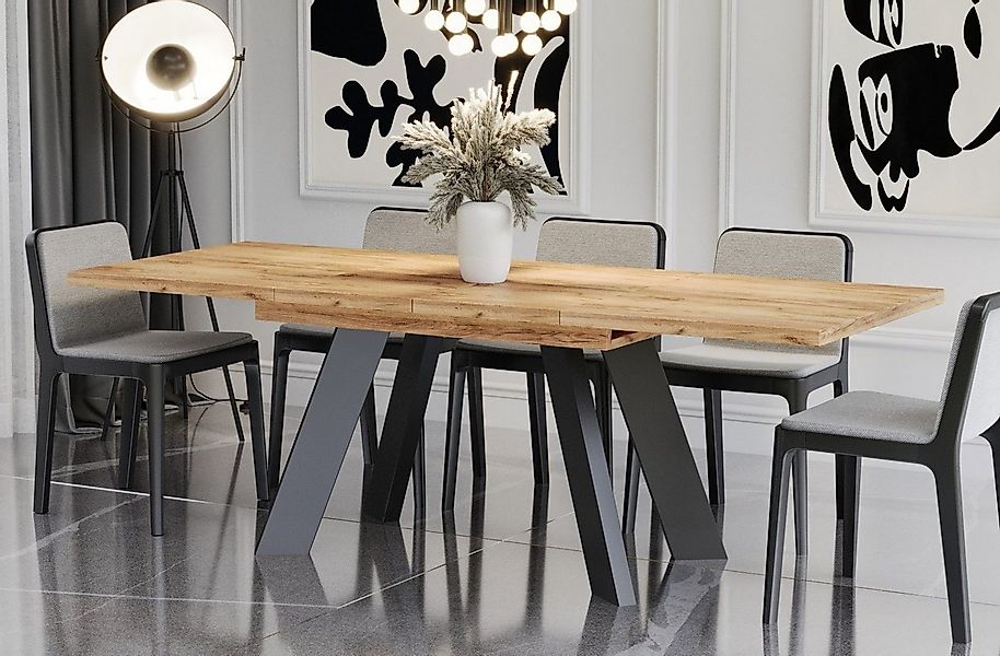 Endo-Moebel Esstisch Como Esstisch 130–210cm ausziehbar für 8 Personen, Tis günstig online kaufen