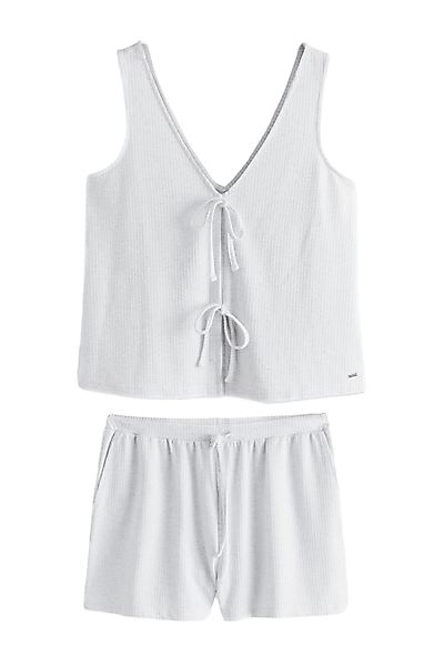 Next Pyjama Strukturierter kurzer Schlafanzug mit günstig online kaufen