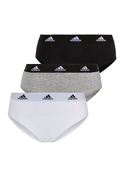 adidas Sportswear Bikinislip Active Comfort Cotton (3er Pack) Logo-Web-Bund günstig online kaufen