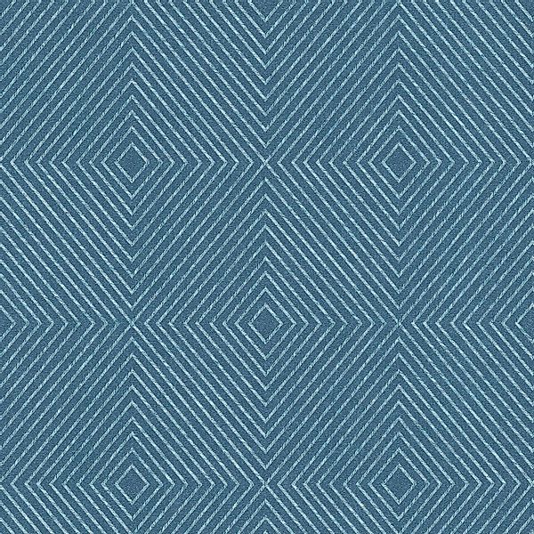 PROFHOME 369264-GU Grafik Tapete Geometrisch Matt Blau Silber 0,53 m x 10,0 günstig online kaufen