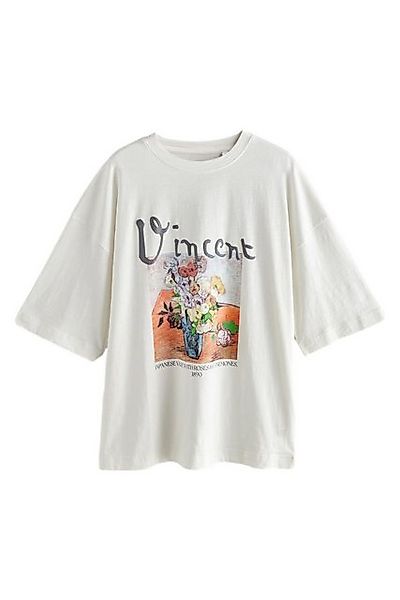 Next T-Shirt Lizenziertes Oversized T-Shirt, Vincent Van Gogh (1-tlg) günstig online kaufen