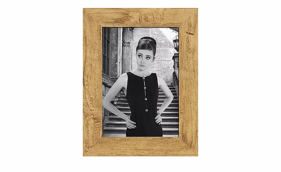 Bilderrahmen 13x18 cm  Hollywood ¦ holzfarben ¦ Massivholz,Holz ¦ Maße (cm) günstig online kaufen