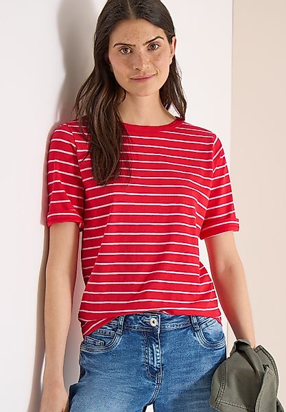 Cecil T-Shirt aus reiner Baumwolle günstig online kaufen