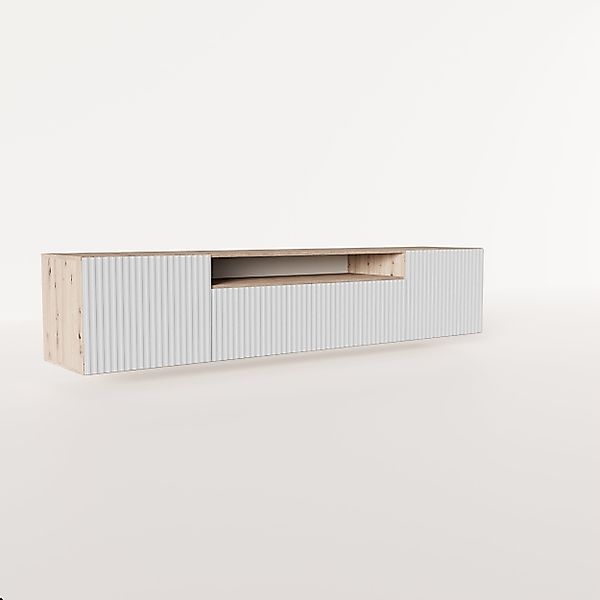Beautysofa TV-Schrank Moderner Hängeschrank mit gefräster günstig online kaufen