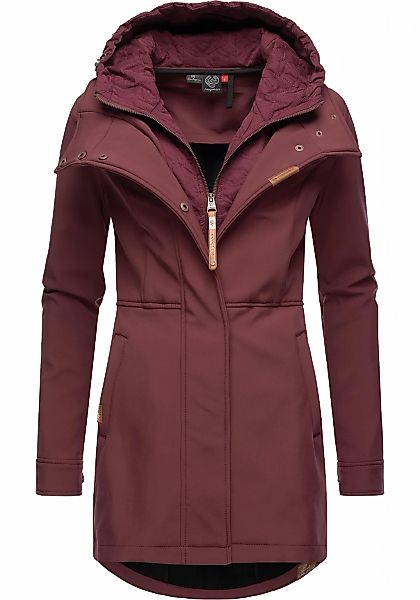 Ragwear Softshellmantel "Ybela", sportliche, gefütterte Outdoorjacke mit Ka günstig online kaufen