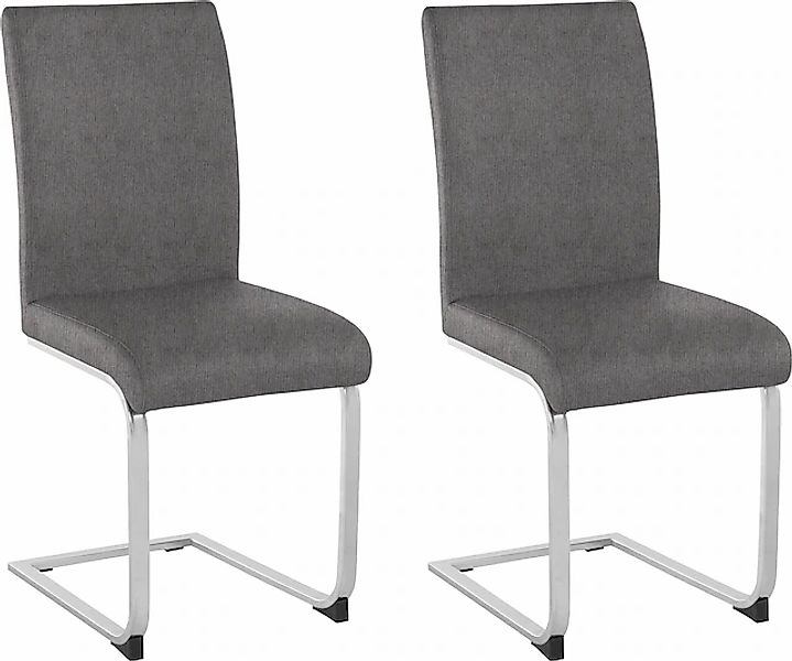 Home affaire Freischwinger »Charissa«, (Set), 2 St., Strukturstoff, Bezug i günstig online kaufen