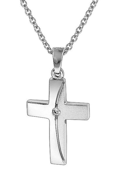trendor Kette mit Anhänger Damen-mit Kreuz-Anhänger 925 Silber günstig online kaufen