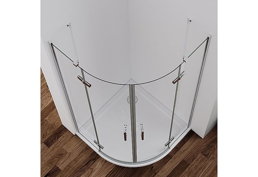 IMPTS Runddusche Duschkabine Viertelkreis Runddusche Duschabtrennung Halbru günstig online kaufen