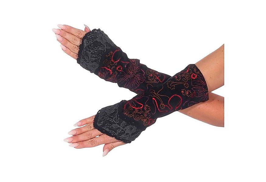 KUNST UND MAGIE Armstulpen Kunst&Magie Damen Samt Armstulpen Stulpen Handwä günstig online kaufen