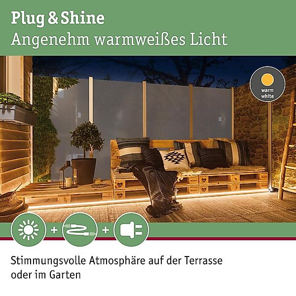 Paulmann Plug & Shine Smooth LED-Stripe 3.000K 10m günstig online kaufen