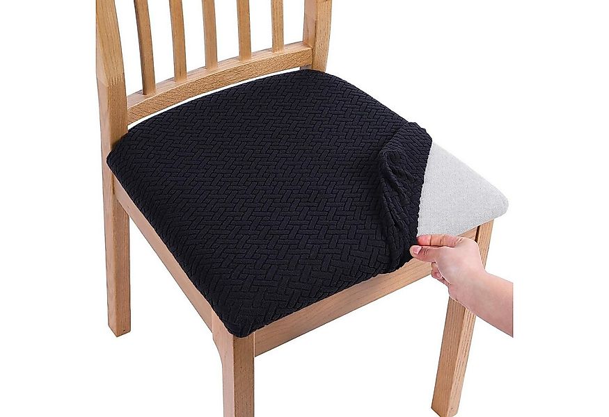 NUODWELL Stuhlbezug Stretch Bezug für Stühle Sitzbezüge für Esszimmerstühle günstig online kaufen