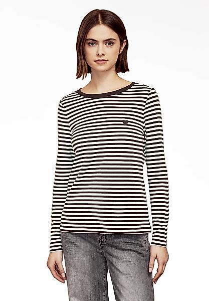 STREET ONE STUDIO Langarmshirt aus reiner Baumwolle günstig online kaufen