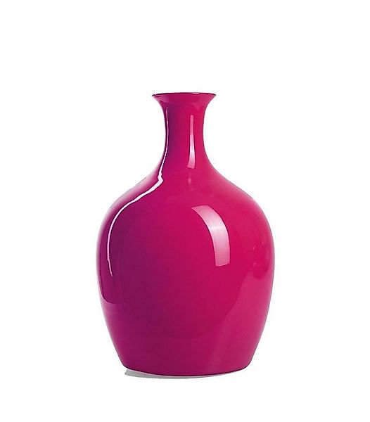 Dekovase TINKELS, Ø 23 x H 35 cm, Magentafarben, Glas, (1 St) günstig online kaufen