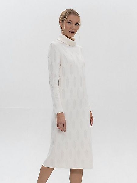 Passioni Midikleid mit Struktur Muster mit Rollkragen günstig online kaufen