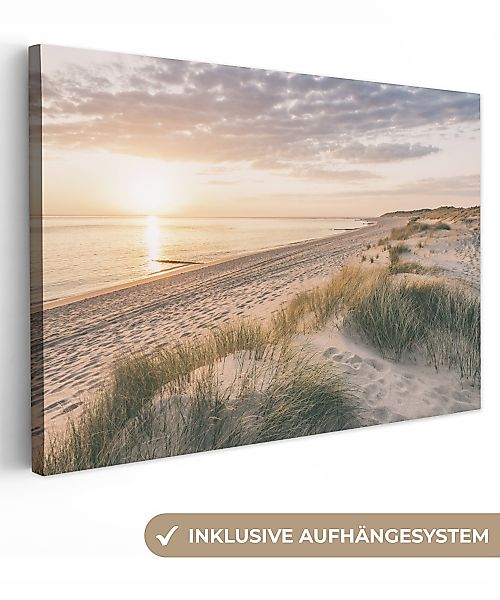 OneMillionCanvasses® Leinwandbild Sonnenaufgang am Strand in günstig online kaufen