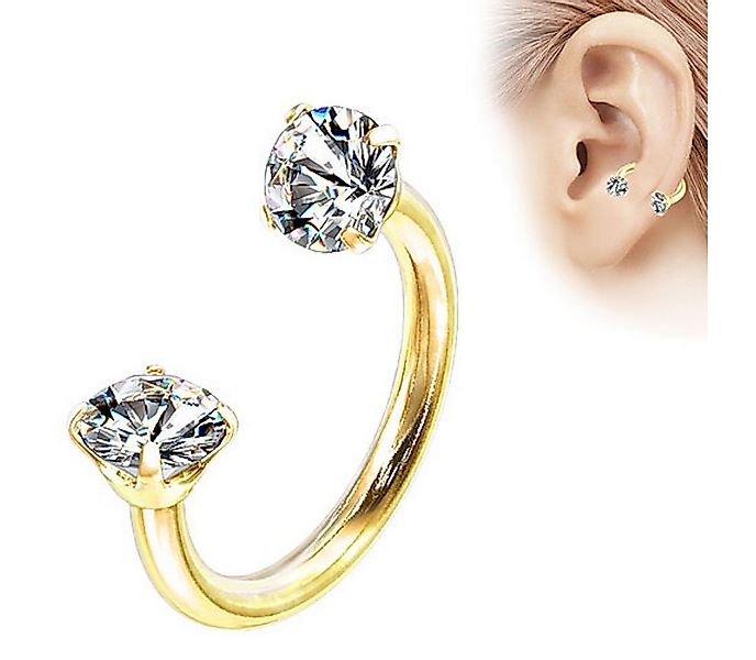 Taffstyle Augenbrauenpiercing Lippenpiercing Nasen Hufeisen Piercing Krista günstig online kaufen