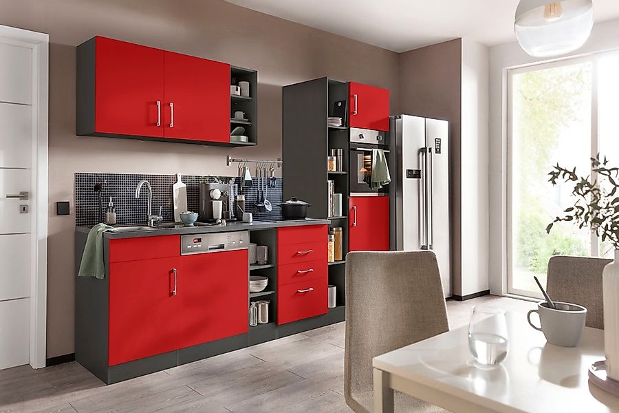 KOCHSTATION Küchenzeile »KS-Paris«, ohne E-Geräte, Breite 290 cm günstig online kaufen