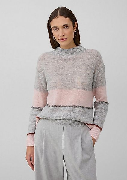 s.Oliver Longpullover Strickpullover Leichter Alpakamix-Pullover mit Colour günstig online kaufen