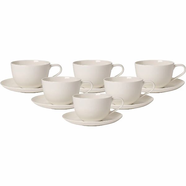 Villeroy & Boch Tasse "Frühstückstassen mit Untertassen For Me 300 ml 6er S günstig online kaufen