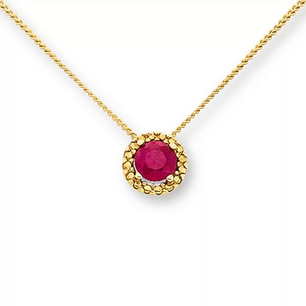 ONE ELEMENT Goldkette "Rubin Halskette aus 333 Gelbgold 45 cm Ø 6,20 mm", D günstig online kaufen